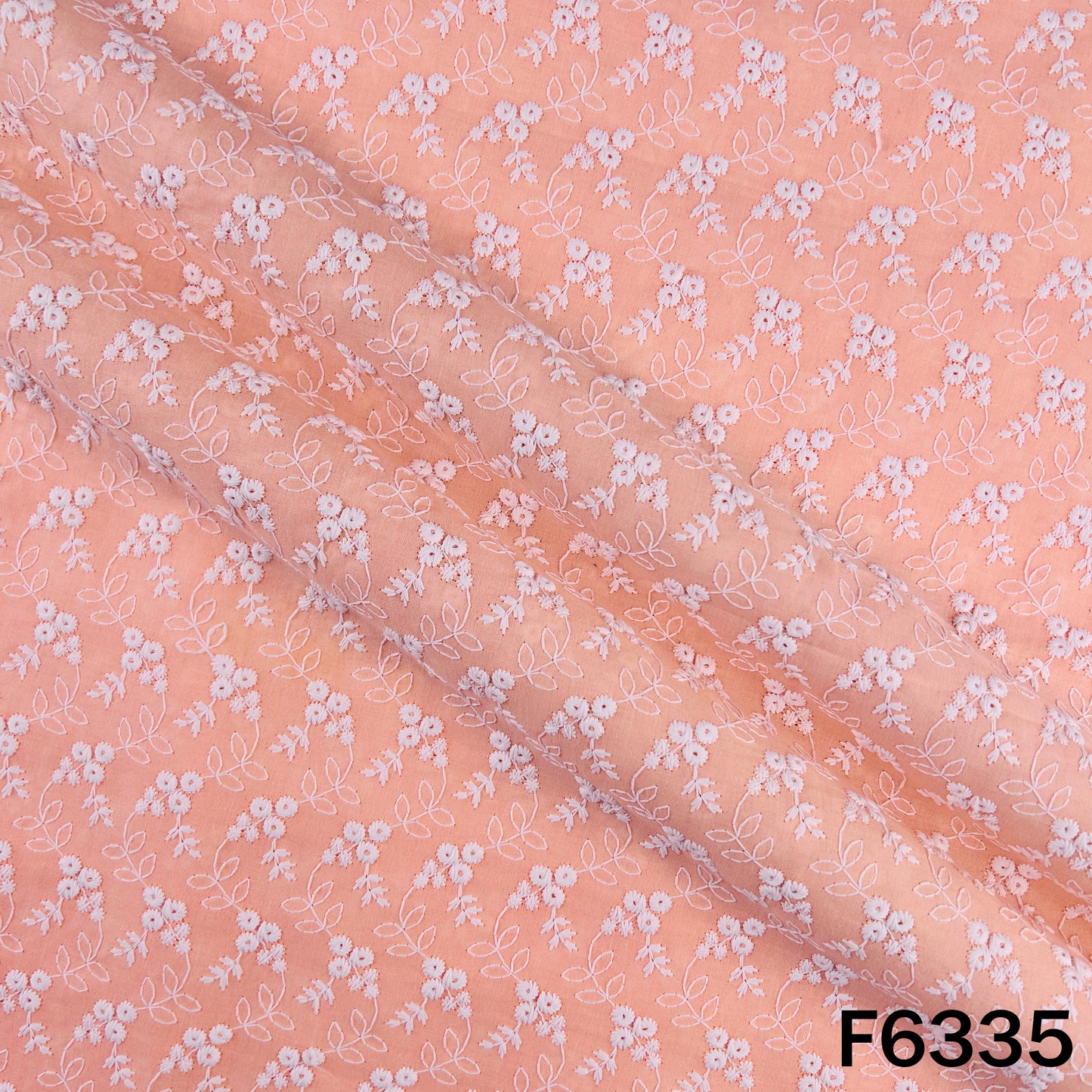 Chikankari Cotton Fabric - F6335