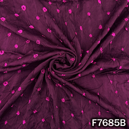 Bandhani Print Modal Satin Fabric - F7685