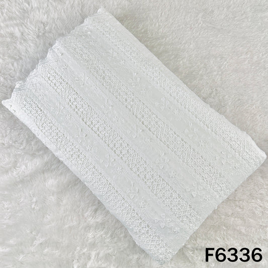 Lace Work Cambric Cotton Fabric - F6336