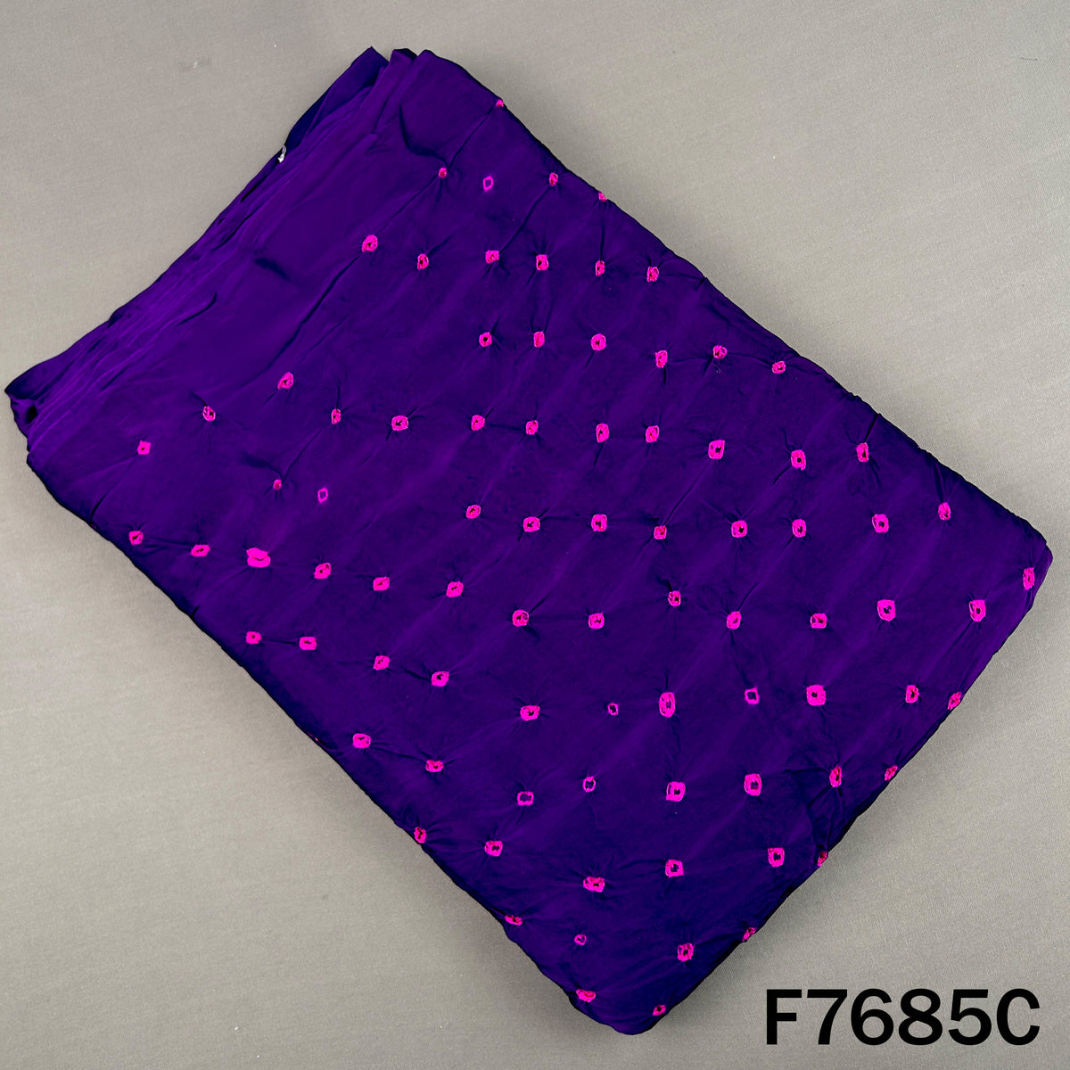Bandhani Print Modal Satin Fabric - F7685