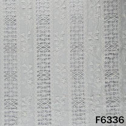 Lace Work Cambric Cotton Fabric - F6336