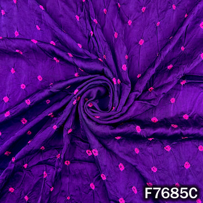 Bandhani Print Modal Satin Fabric - F7685