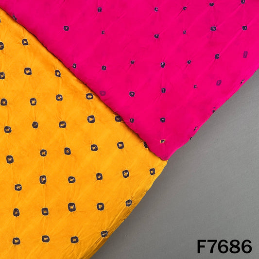 Bandhani Print Modal Satin Fabric - F7686