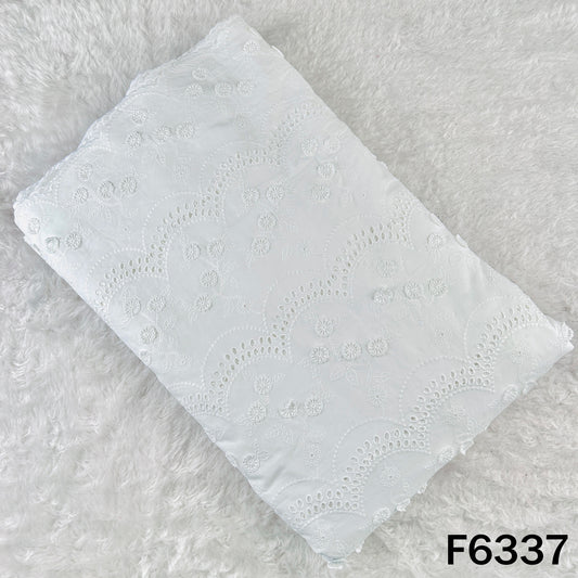 Lace Work Cambric Cotton Fabric - F6337
