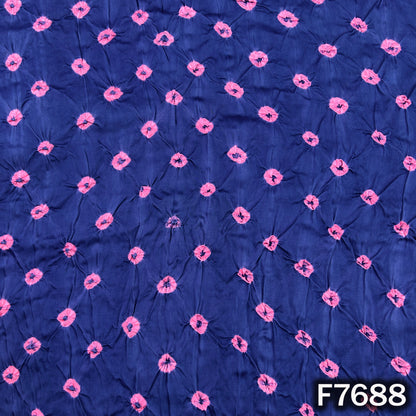 Bandhani Print Modal Satin Fabric - F7688