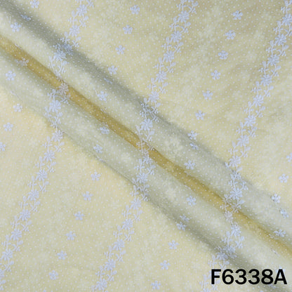 Chikankari Cotton Fabric - F6338