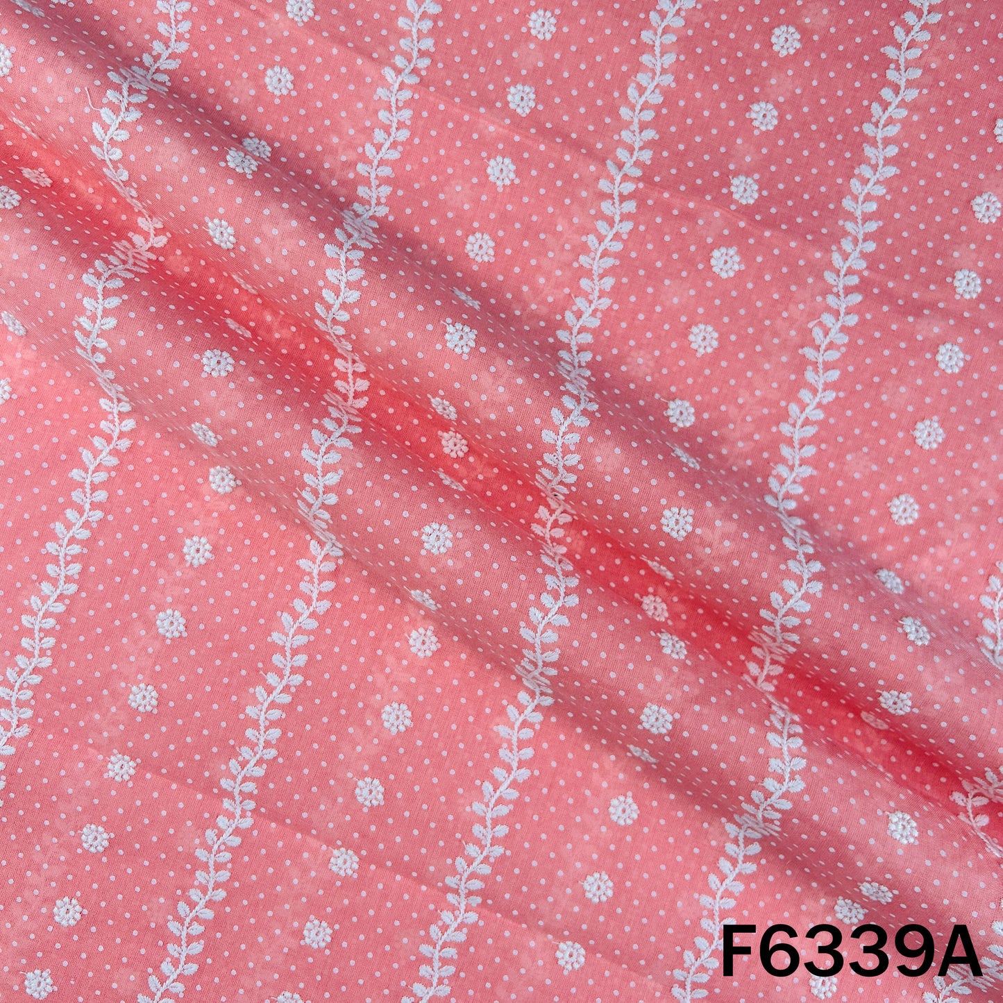 Chikankari Cotton Fabric - F6339