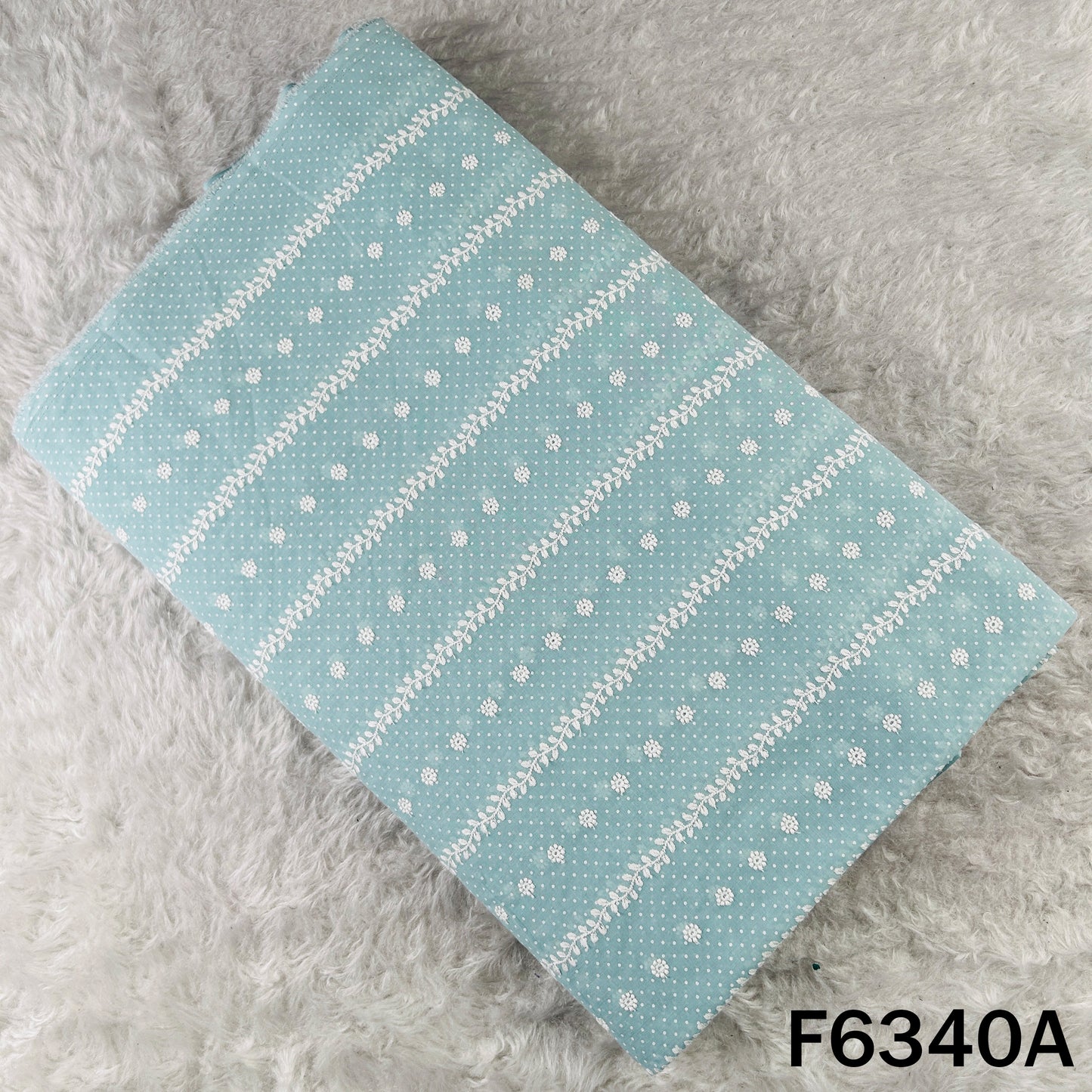 Chikankari Cotton Fabric - F6340