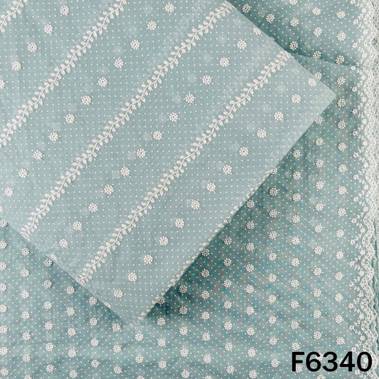 Chikankari Cotton Fabric - F6340
