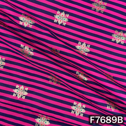 Stripes Banarasi Silk Fabric - F7689