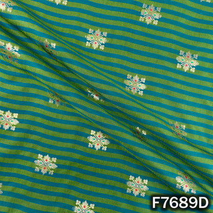 Stripes Banarasi Silk Fabric - F7689