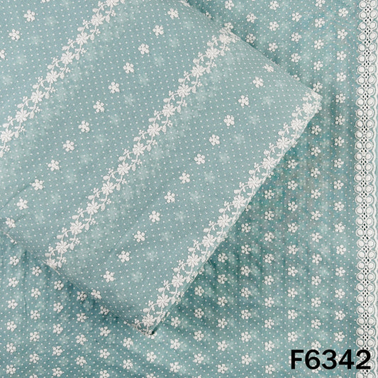 Chikankari Cotton Fabric - F6342