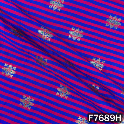 Stripes Banarasi Silk Fabric - F7689