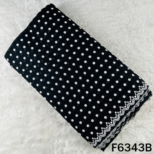 Chikankari Cotton Fabric - F6343