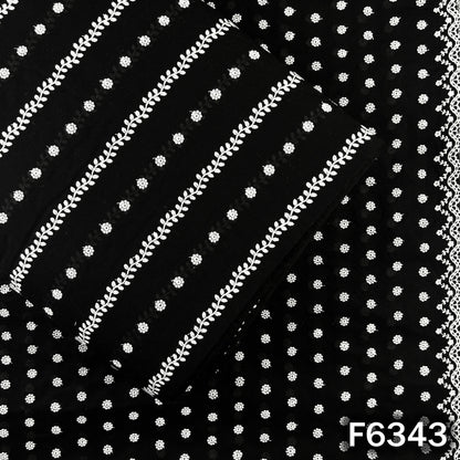 Chikankari Cotton Fabric - F6343