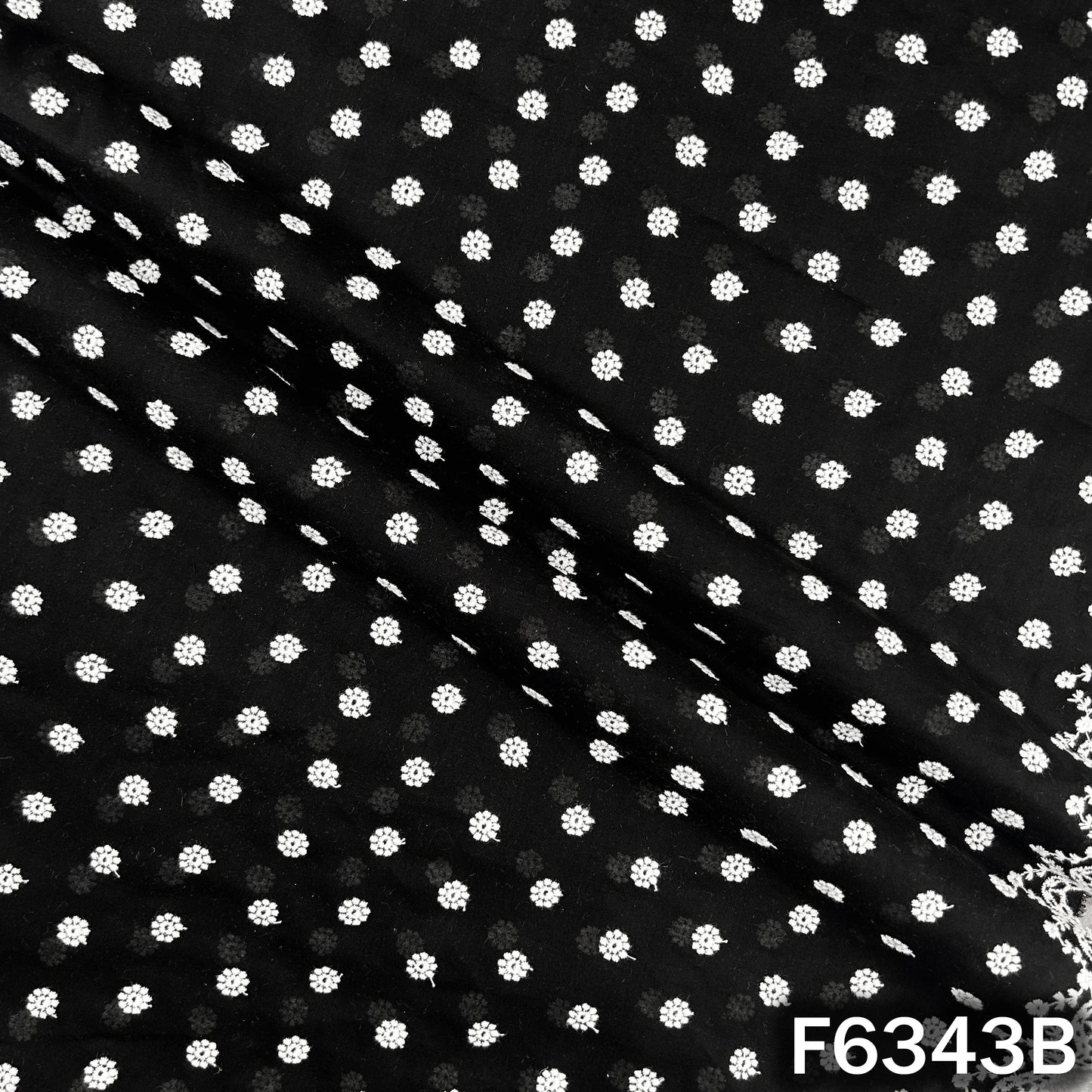 Chikankari Cotton Fabric - F6343