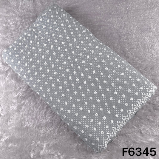 Chikankari Cotton Fabric - F6345
