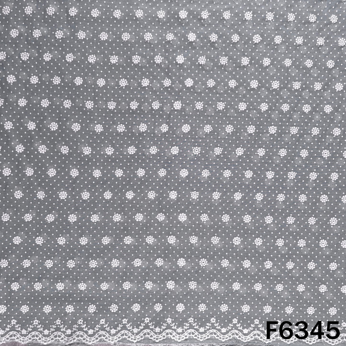 Chikankari Cotton Fabric - F6345