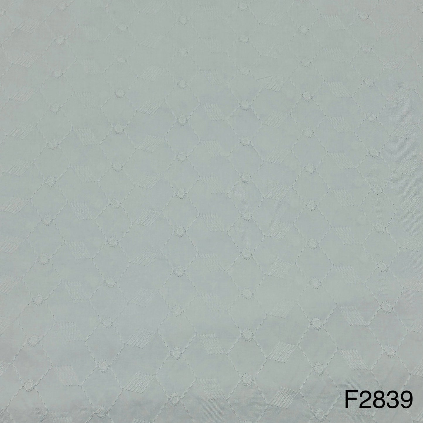 Chikankari Cotton Fabric-F2839