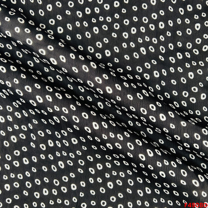 Bandhani Print Chinon Chiffon Fabric-F4908