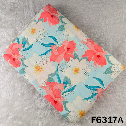 Digital Print Hakoba Cambric Cotton Fabric - F6317