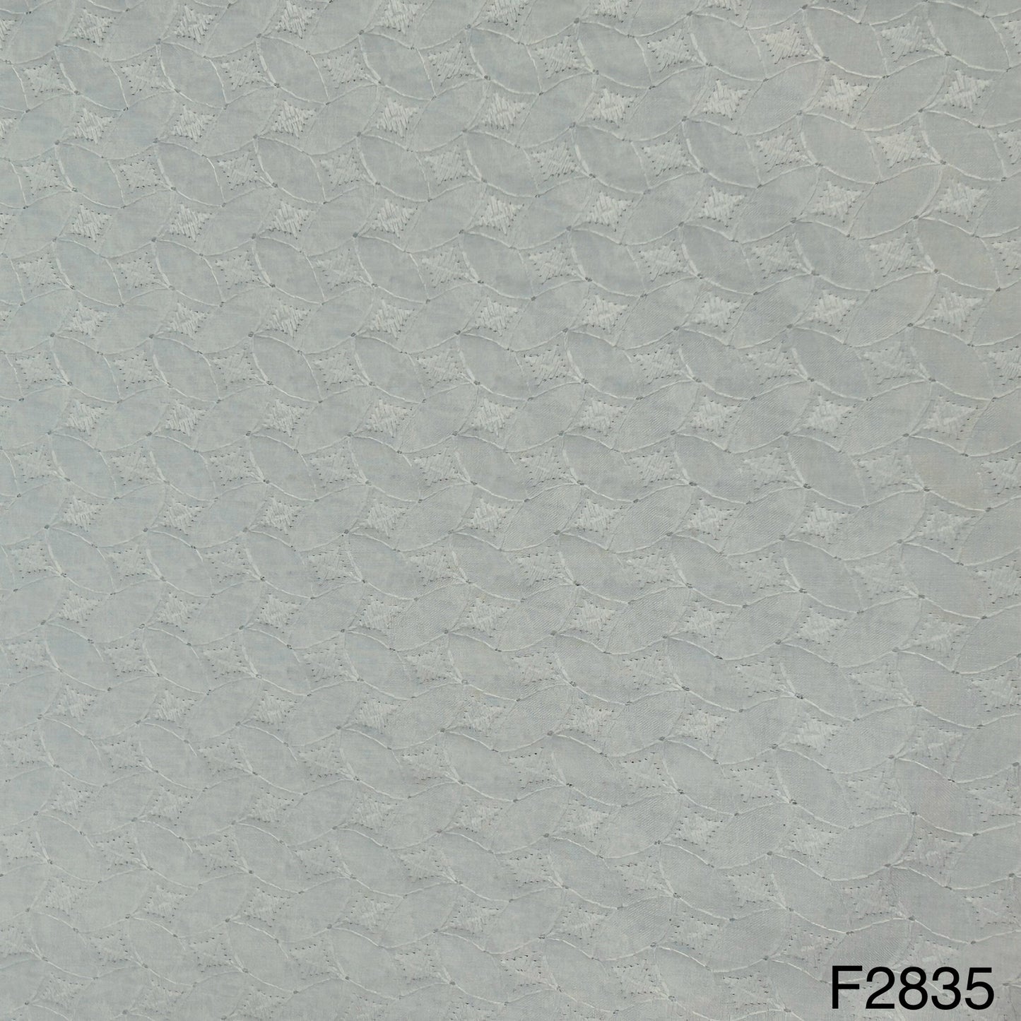 Chikankari Cotton Fabric-F2835
