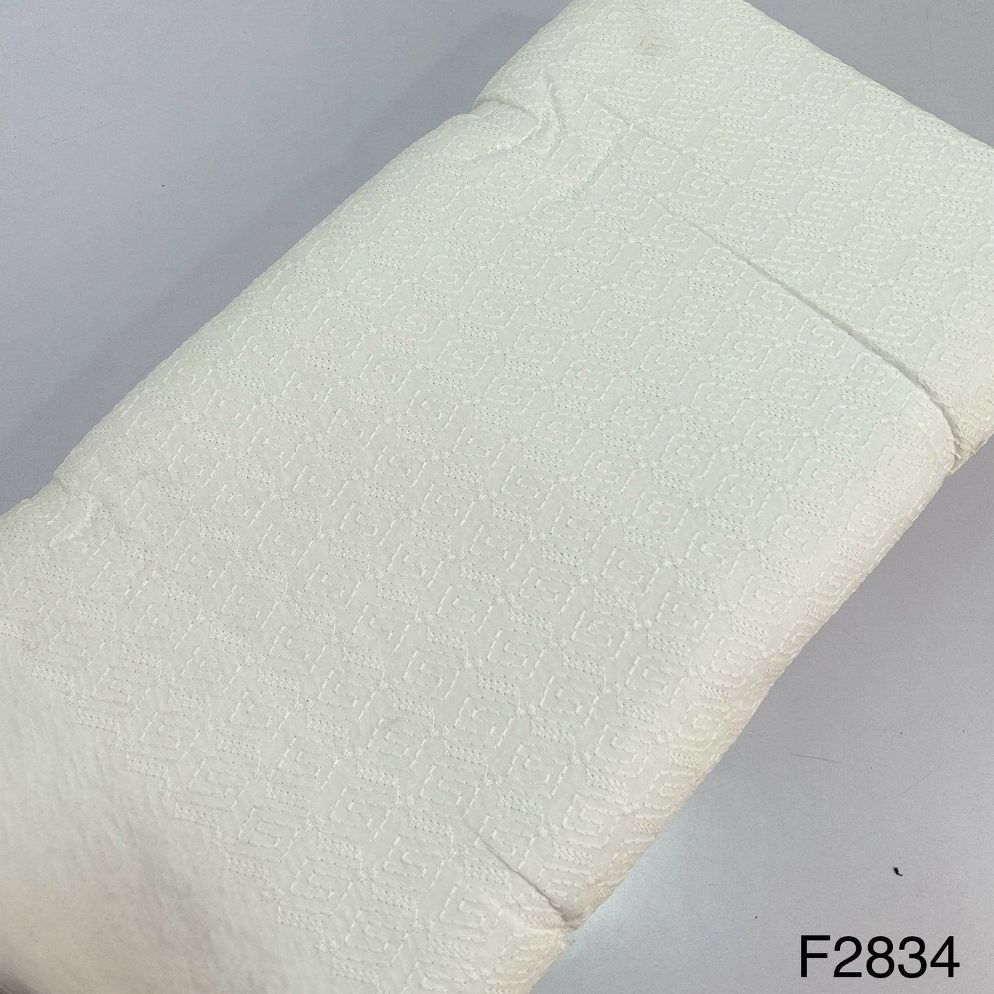 Chikankari Cotton Fabric-F2834