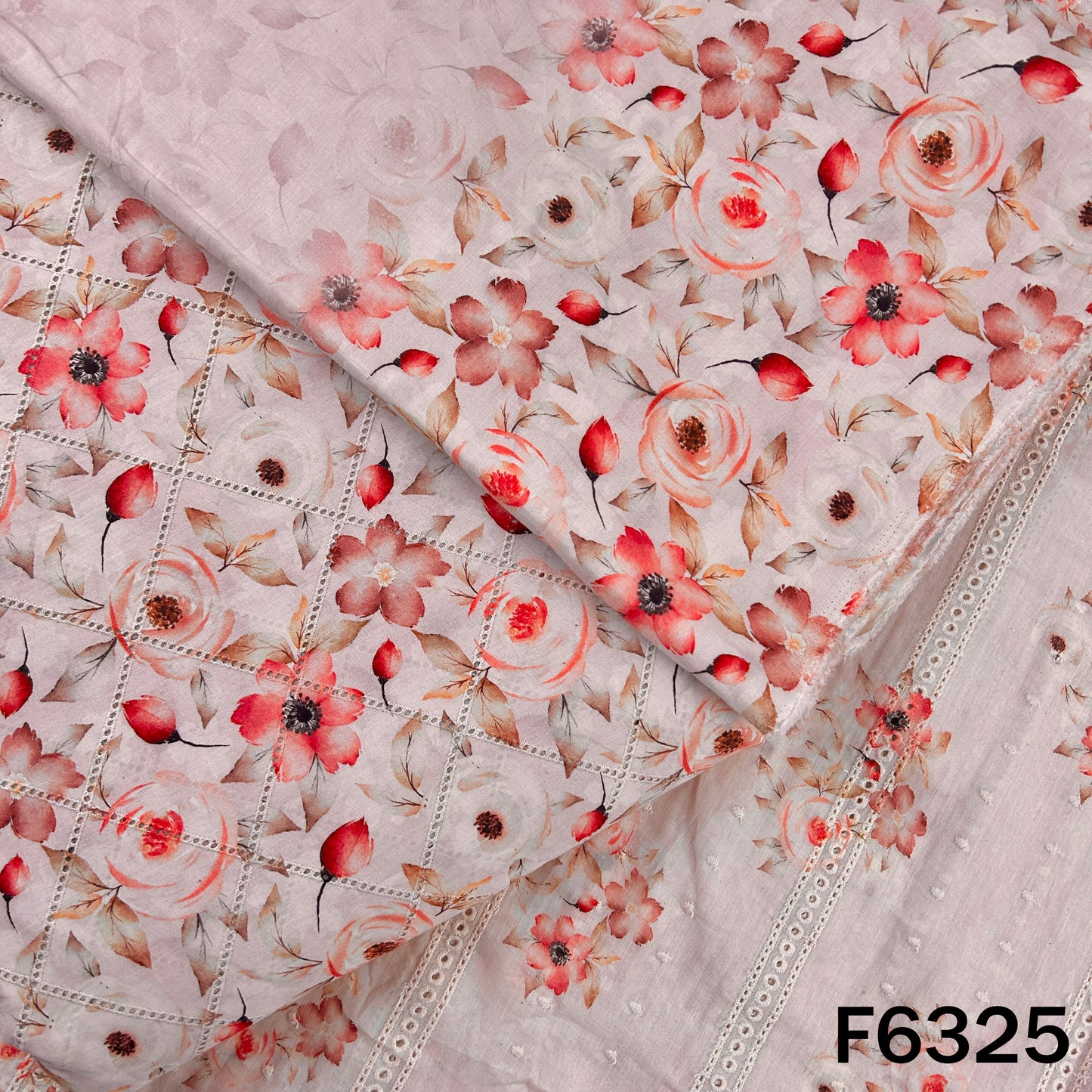 Digital Print Hakoba Cambric Cotton Fabric - F6325