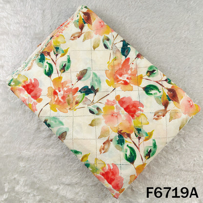 Digital Print Hakoba Cambric Cotton Fabric - F6719