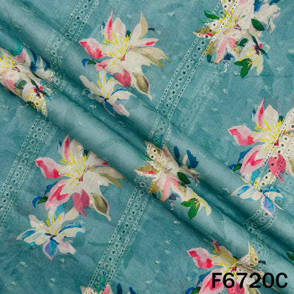 Digital Print Hakoba Cambric Cotton Fabric - F6720