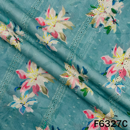 Digital Print Hakoba Cambric Cotton Fabric - F6327