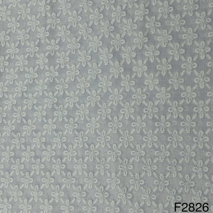 Chikankari Cotton Fabric-F2826