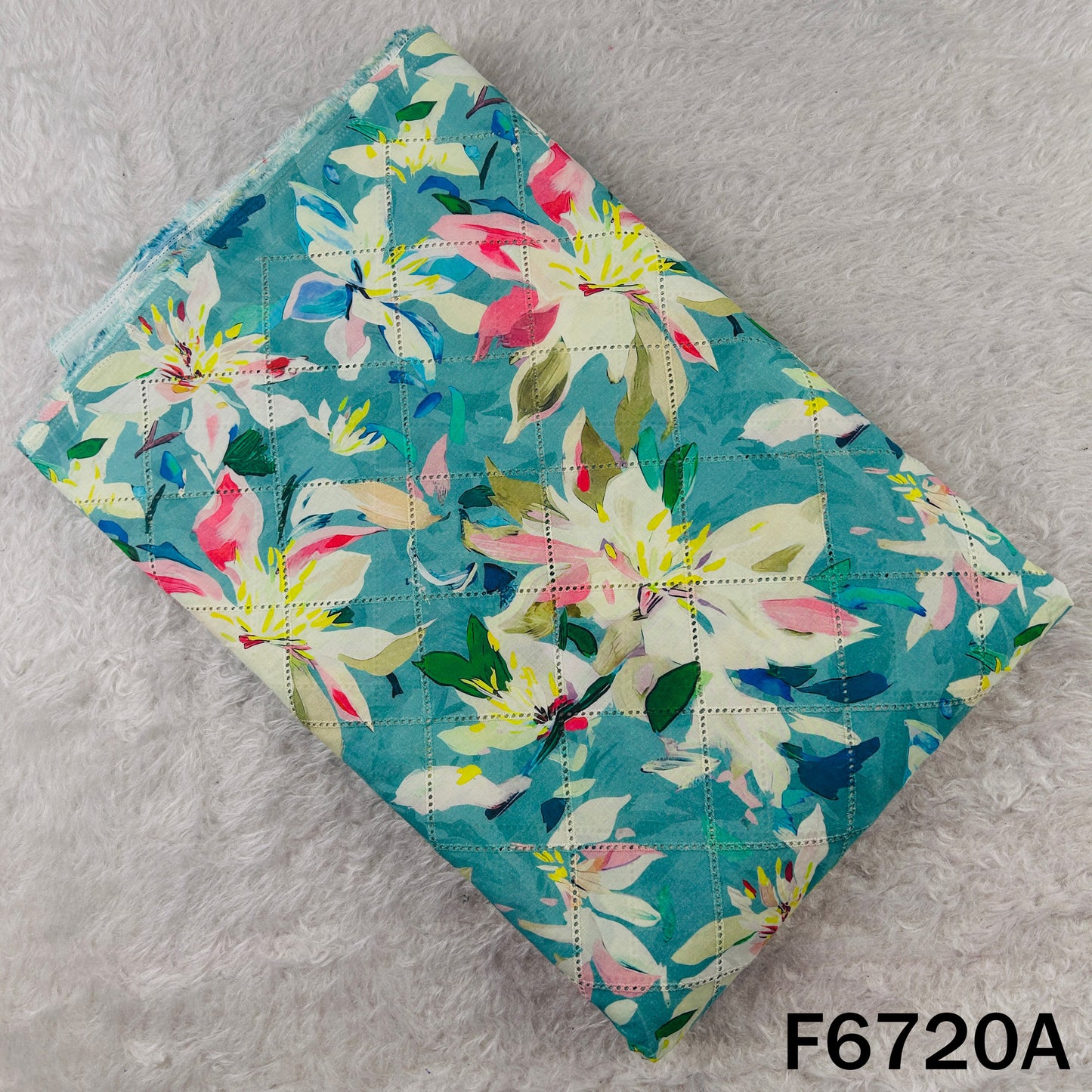 Digital Print Hakoba Cambric Cotton Fabric - F6720