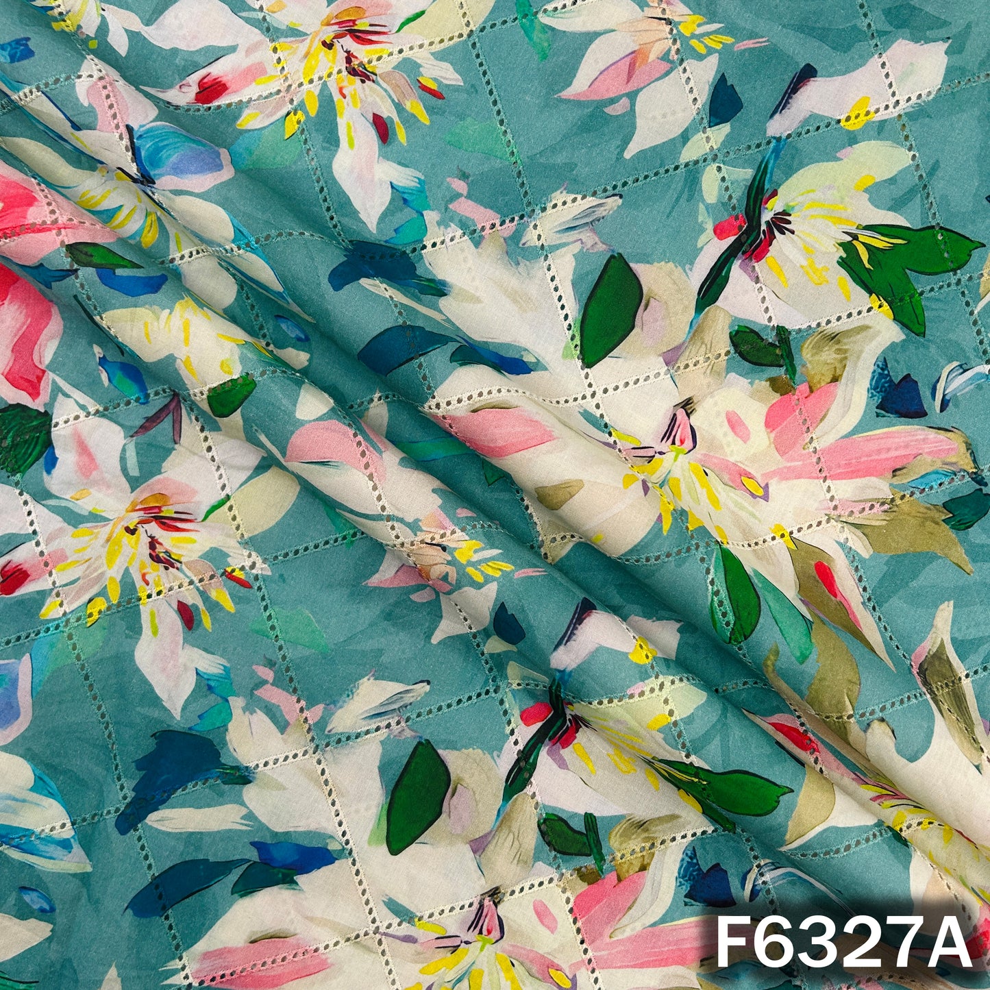 Digital Print Hakoba Cambric Cotton Fabric - F6327