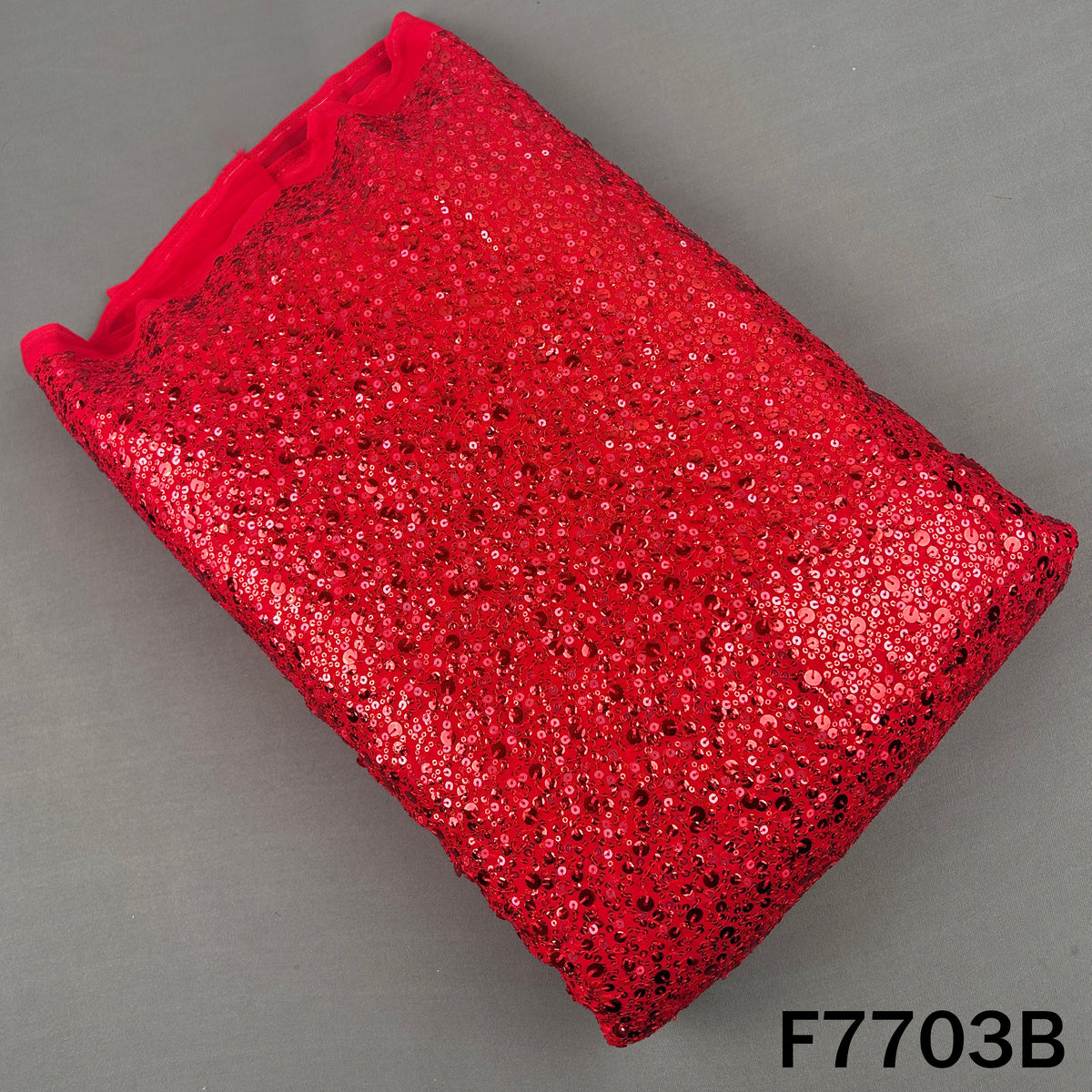 Thread Sequins Embroidered Georgette Fabric - F7703