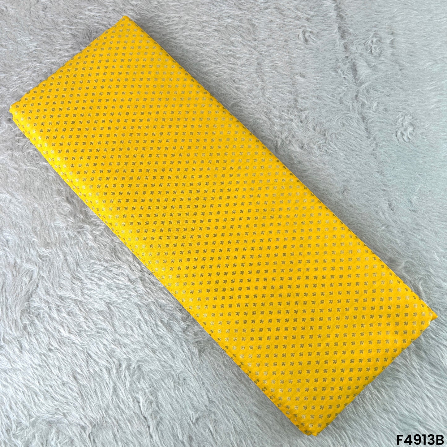 Zari Banarasi Silk Fabric-F4913