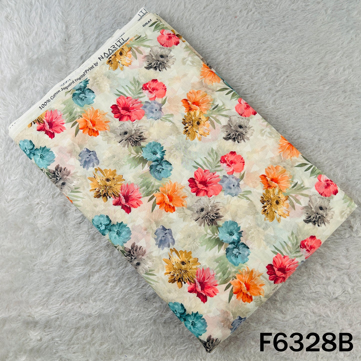 Digital Print Cambric Cotton Fabric - F6328