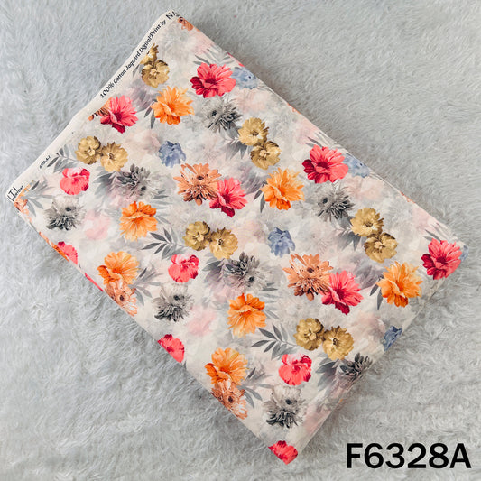 Digital Print Cambric Cotton Fabric - F6328