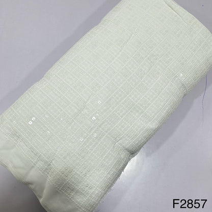 chikankari Cotton Fabric-F2857