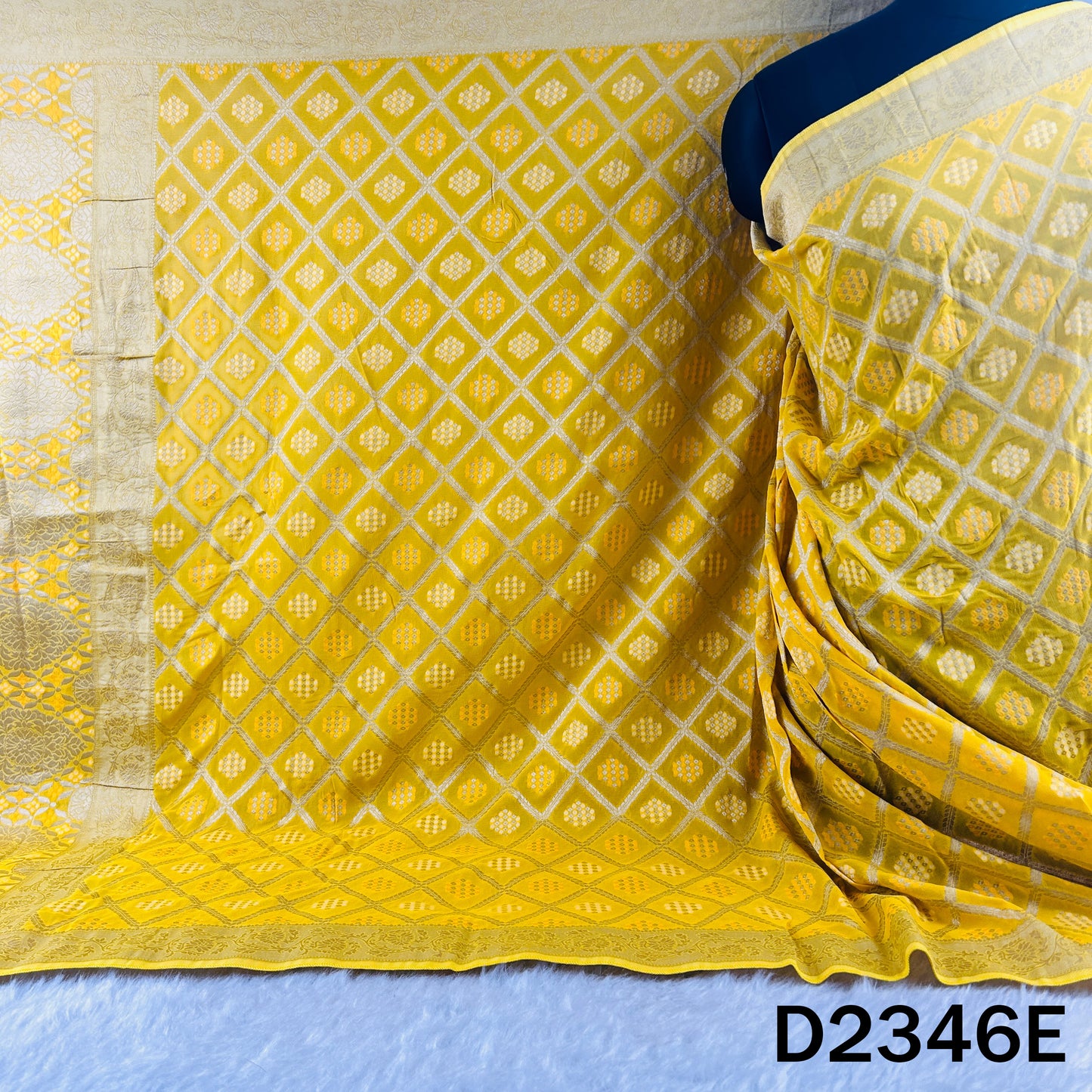 Zari Work Bandhani Print Banarasi Georgette Dupatta - D2346