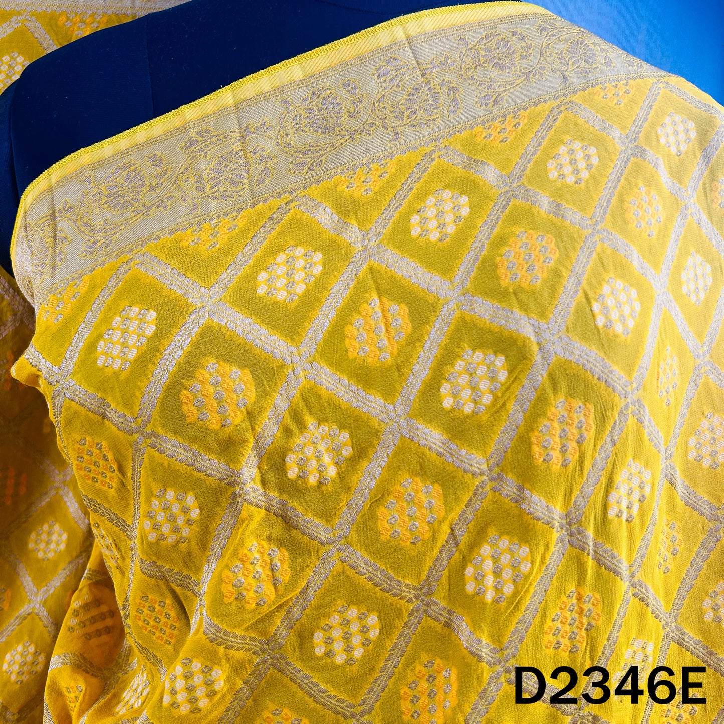 Zari Work Bandhani Print Banarasi Georgette Dupatta - D2346