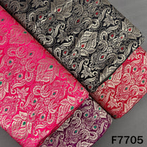 Zari Work Banarasi Silk Fabric - F7705