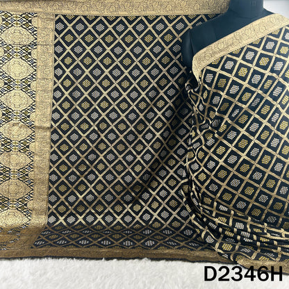 Zari Work Bandhani Print Banarasi Georgette Dupatta - D2346