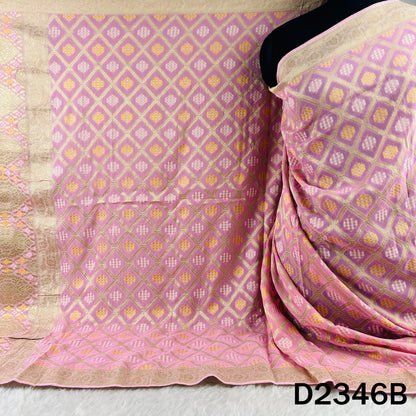 Zari Work Bandhani Print Banarasi Georgette Dupatta - D2346