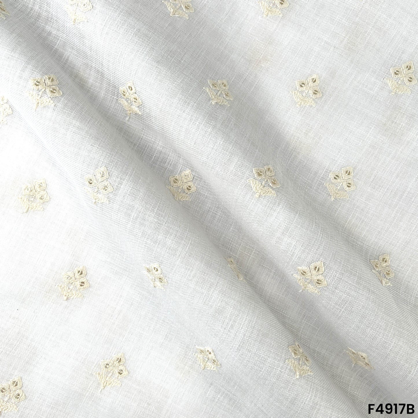 Thread sequins Work Linen Cotton-F4917