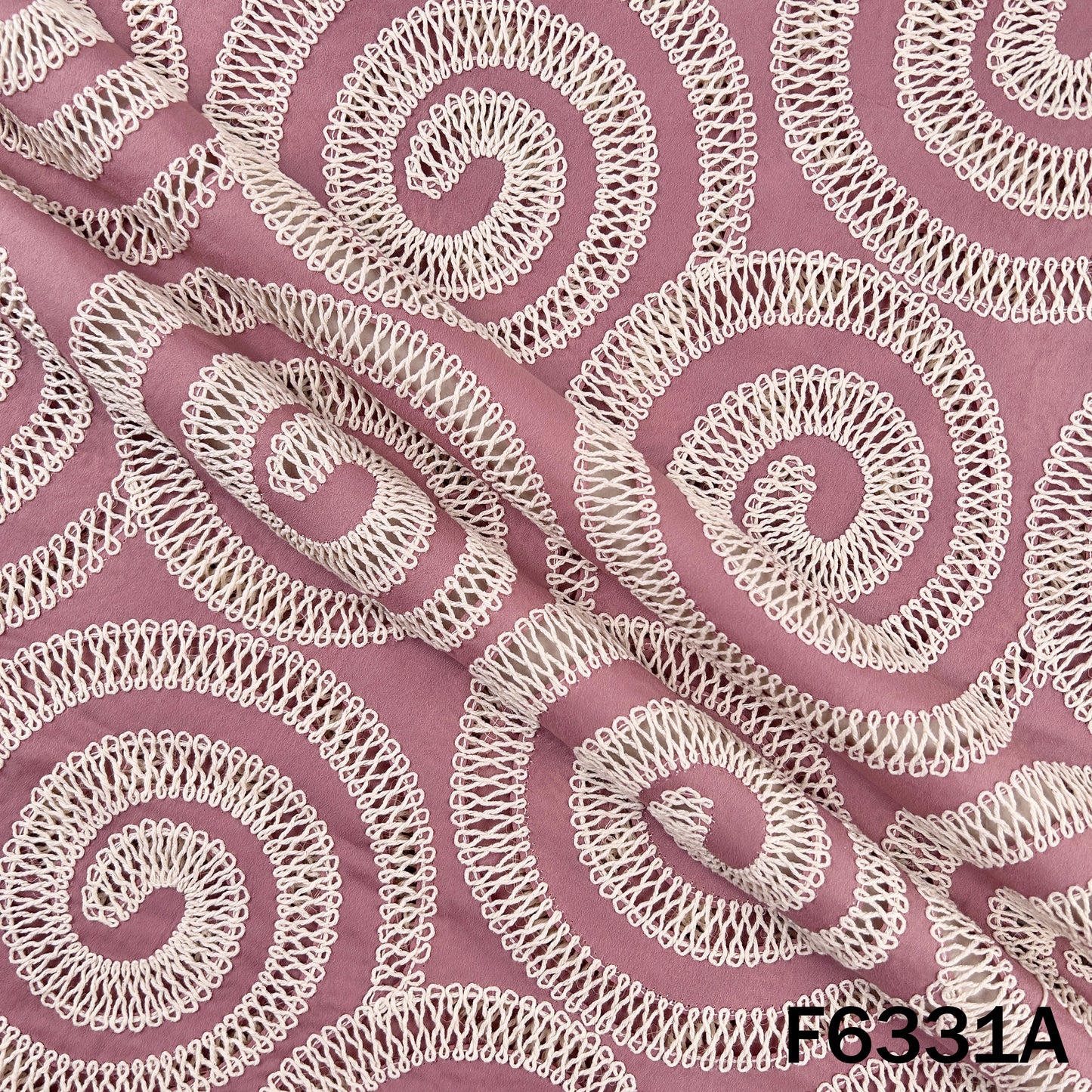 Crochet Work Crepe Fabric - F6331