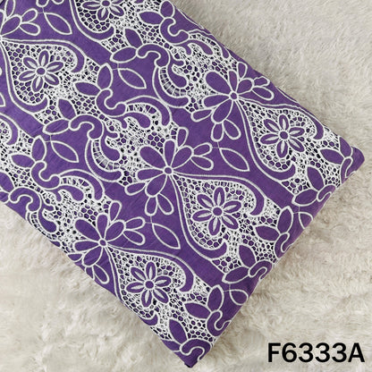 Cut Work Cotton Fabric - F6333