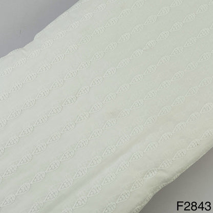 Chikankari Cotton Fabric-F2843
