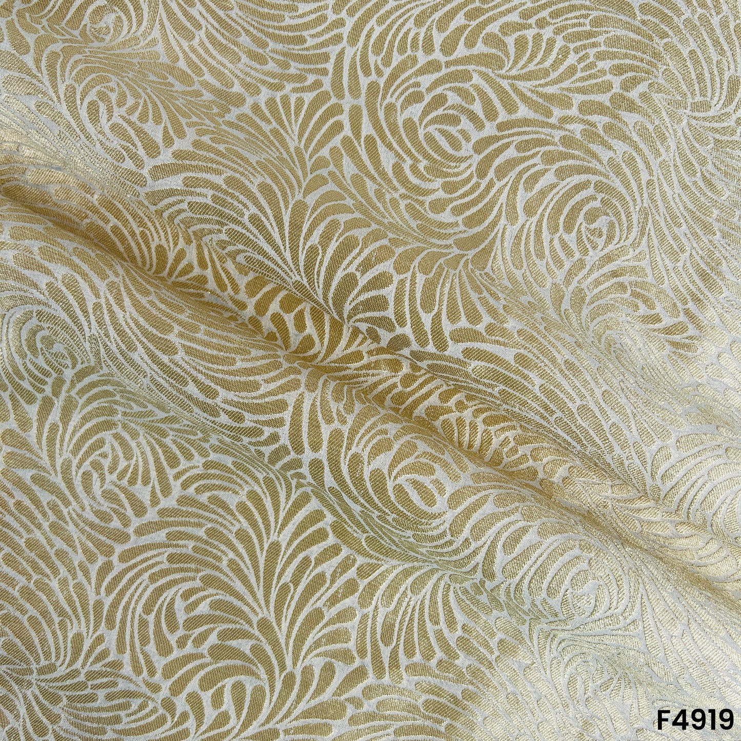 Dyeable Zari Work Pure Banarasi Georgette Fabric-F4919