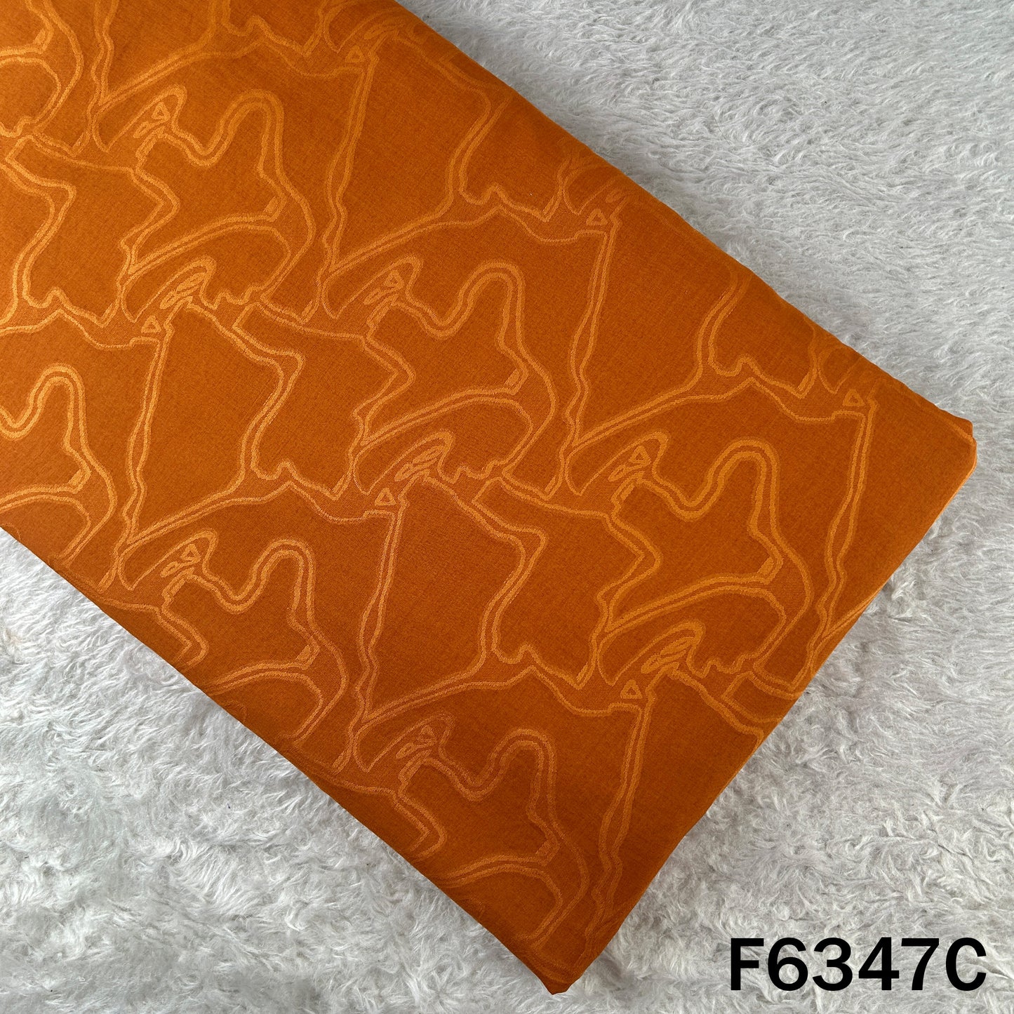 Self Work Cotton Crepe Fabric - F6347